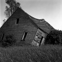Slumping House, Corner View, Moose Jaw Junction
