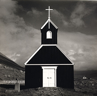 One of several black churches in Iceland