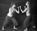 The fight against herself!