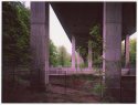 Grey Brigde with some Green and Red