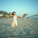 Violeta in the beach