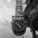 Industrial Bank Clock - 5pm