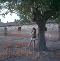 Lucía and tree
