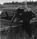 Leslie with Old Car 2