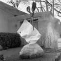 Rock paper scissors sculpture