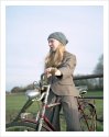 Mia with bicycle