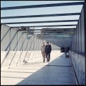 Pedestrians, Footbridge, Garbatella, Rome