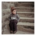 Waiting on Steps