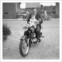 Josef with motorcycle - vintage 120 rollfilm