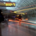 Incoming Train, Foggy Bottom