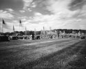 Cemetary With Large Flags Apug