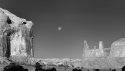 Harvest moon at Monument valley Sept 2016