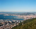 Gibraltar towards La Linea and Spain (X-rayed film)