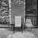 Test 2 - Three chairs on sidewalk