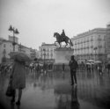 Madrid under the rain