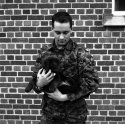 Soldier and Puppy