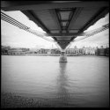 Under Millennium Bridge, London