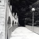 Bridge through dam
