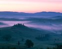 Belvedere with mist