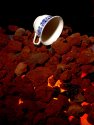 Teacup and fire