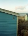 Fading light - winter beach huts - 2