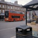 A Big Red Bus in Brentwood High Street