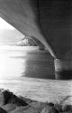 Under the Del Mar Bridge.