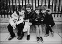 Boys playing on the street