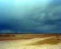 Dark spring sky