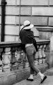 A woman wearing a hat