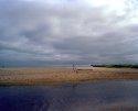 Out towards the North Sea.