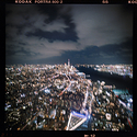 Manhattan night view from The Edge