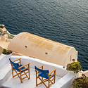 Relaxing in Santorini