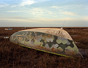 Boat on Norfolk coastline