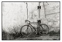 locked up bicycle