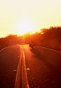 Riding into the sunset