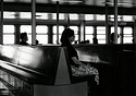 Woman on a ferry