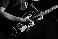 Guitar in use