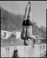 Dancho, the sports teacher performing headstand from the series The Hot Waters - Varna, Bulgaria 2023