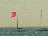 Turkish Flag on Yacht Mast.JPG