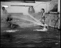 Maria and Ivan look to each other from the series The Hot Waters - Varna, Bulgaria 2023