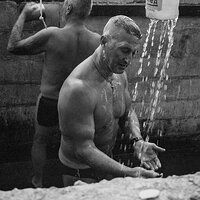 Dancho taking a shower from the series The Hot Waters - Varna, Bulgaria 2022