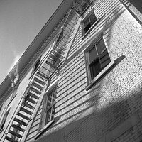 Fire escape.