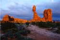 Moon and Sunset, Balanced Rock
