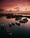Newlyn under a dawn sky