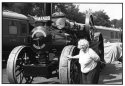 My mother admiring a Fowler Ploughing Engine on her 82nd birthday.