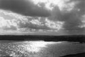 Stormy sky over Newquay bay.