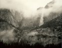 Upper & Lower Yosemite Falls, Low Clouds