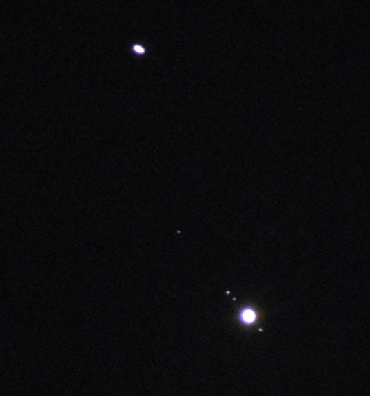 12/18 Saturn and Jupiter with 4 moons