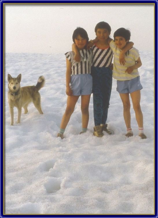 3 Girls and a Dog !